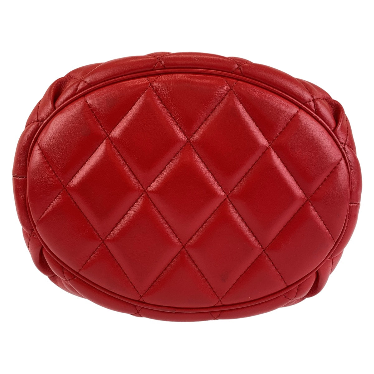 BALENCIAGA Shoulder Bag 600327 leather Red Gold Metal BBucket Bag