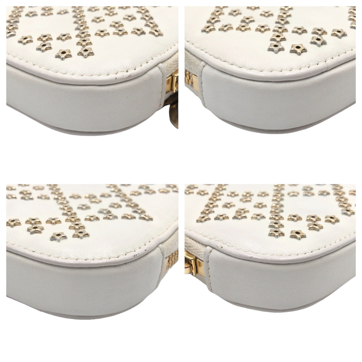 Dior Shoulder Bag S0872BNHB leather White GoldMetal Lady Dior