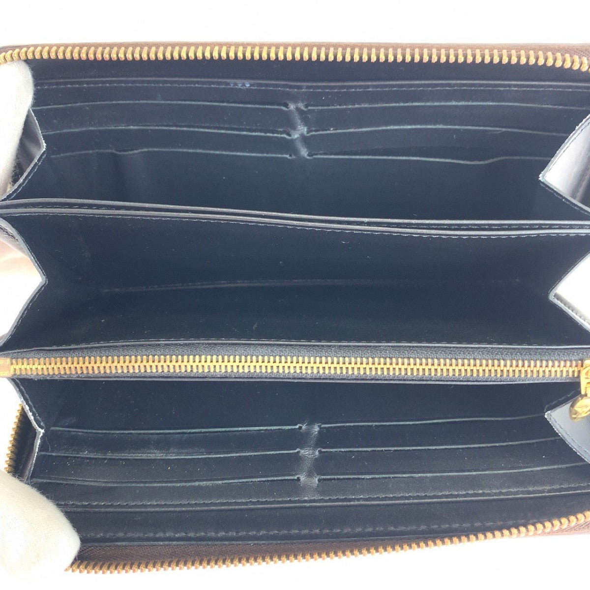 LOUIS VUITTON Long Wallet Purse M52746 Monogram canvas Brown Gold Metal monogram trunk time Zippy wallet