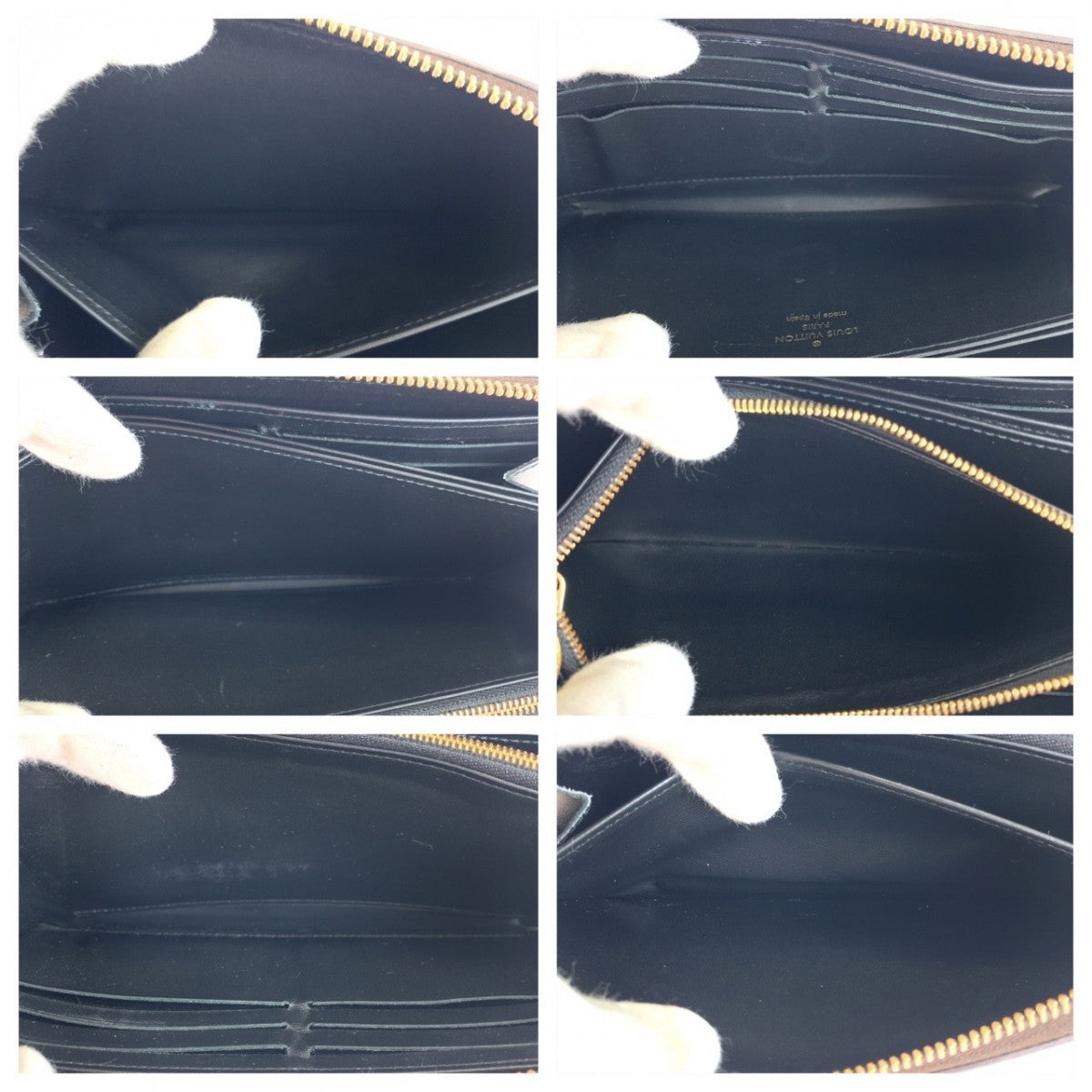 LOUIS VUITTON Long Wallet Purse M52746 Monogram canvas Brown Gold Metal monogram trunk time Zippy wallet