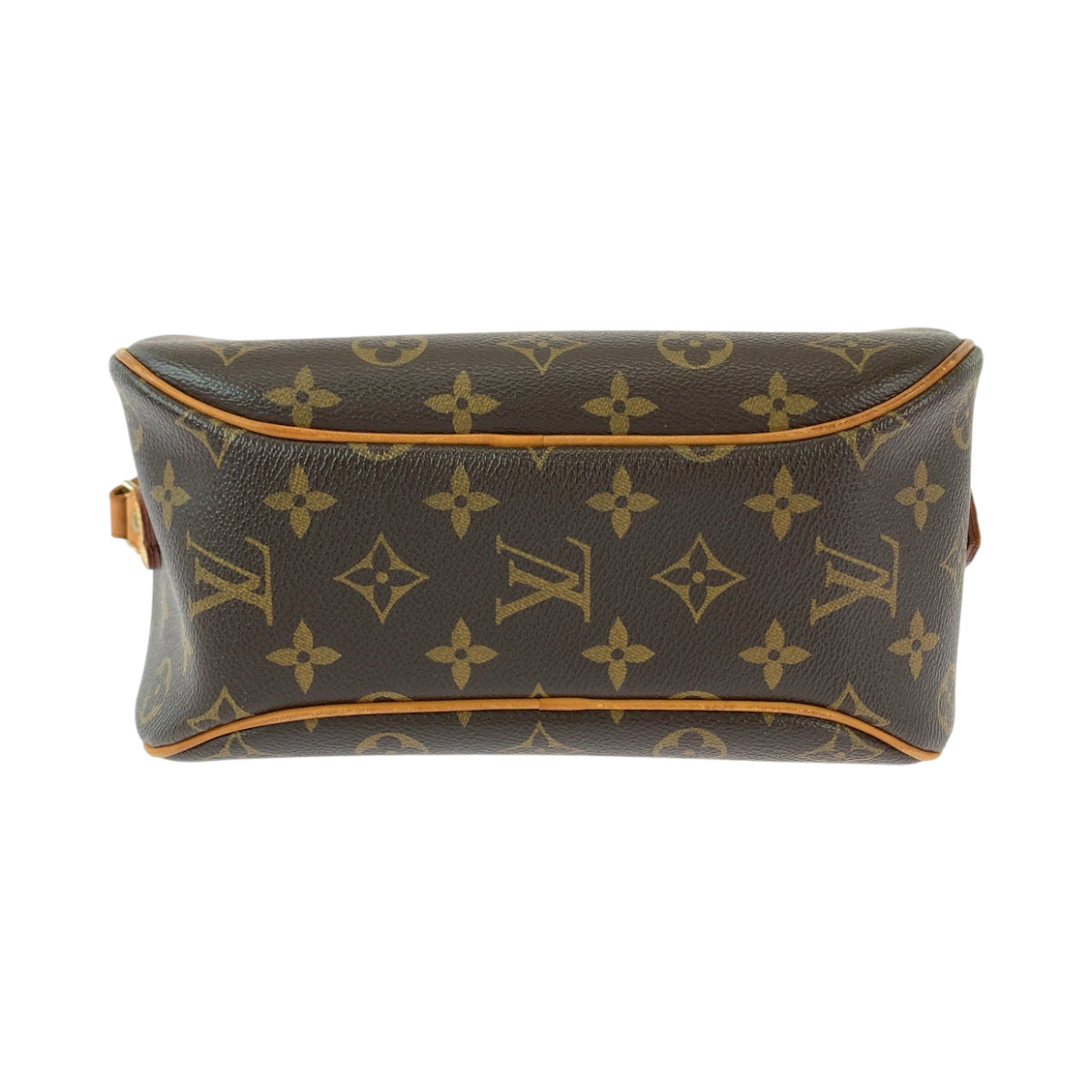 LOUIS VUITTON Shoulder Bag M51221 PVC Brown Gold Metal Monogram Blois
