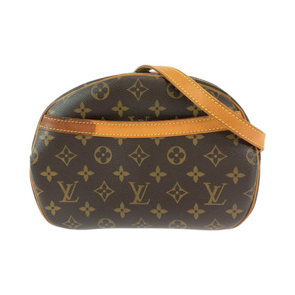 LOUIS VUITTON Shoulder Bag M51221 PVC Brown Gold Metal Monogram Blois