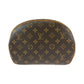 LOUIS VUITTON Shoulder Bag M51221 PVC Brown Gold Metal Monogram Blois
