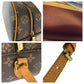 LOUIS VUITTON Shoulder Bag M51221 PVC Brown Gold Metal Monogram Blois