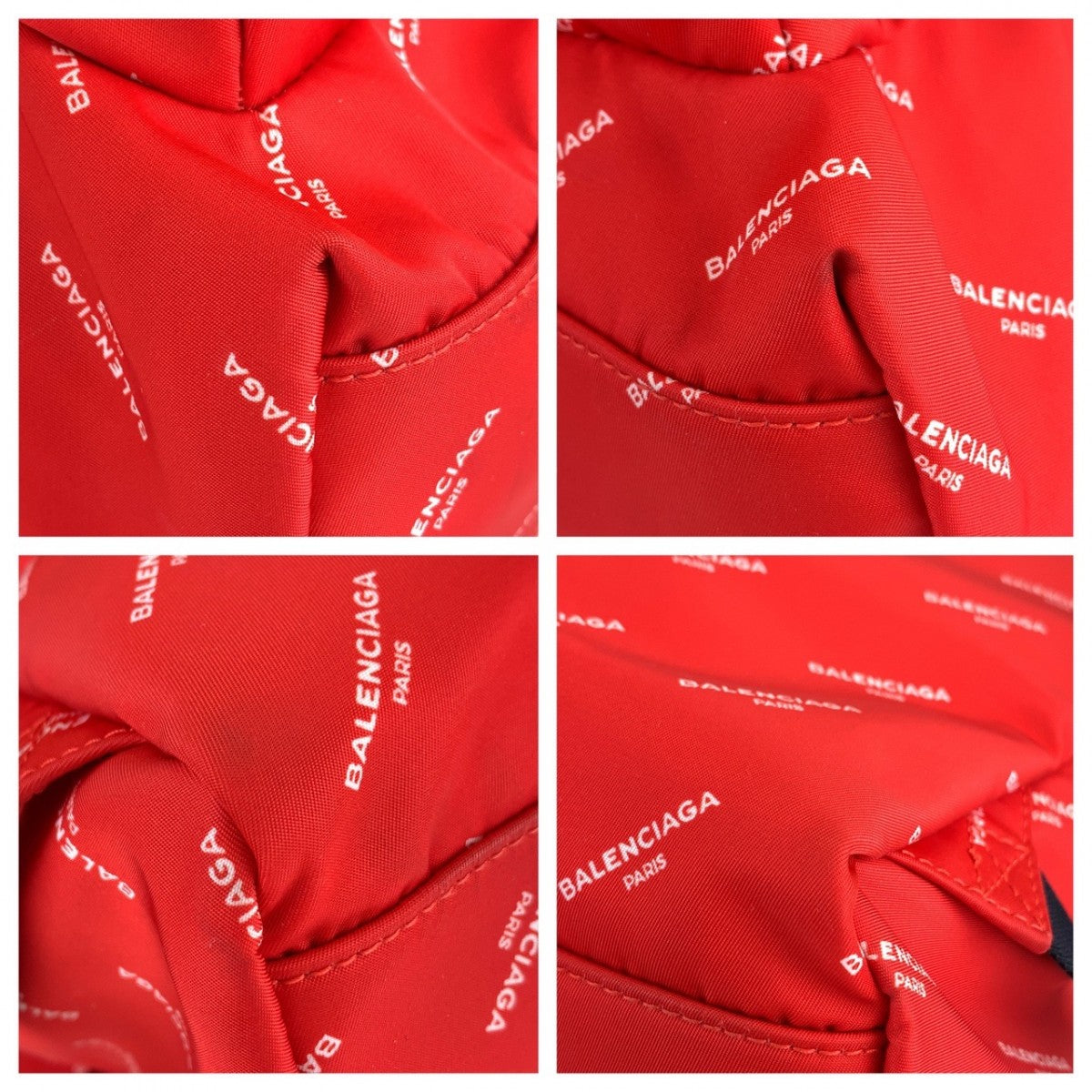 BALENCIAGA Backpack Nylon Red black Explorer