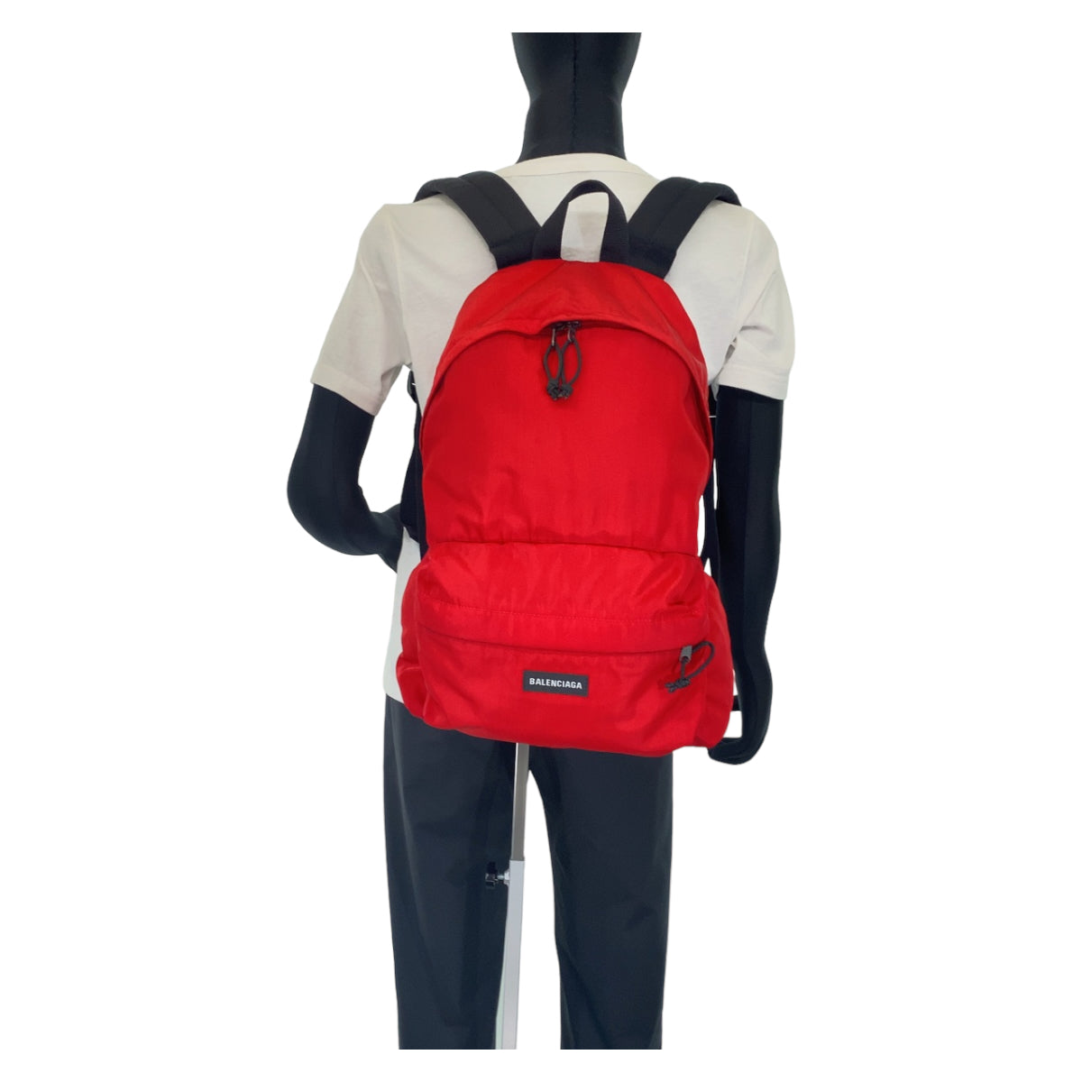 BALENCIAGA Backpack 503221 Nylon red red black black Explorer