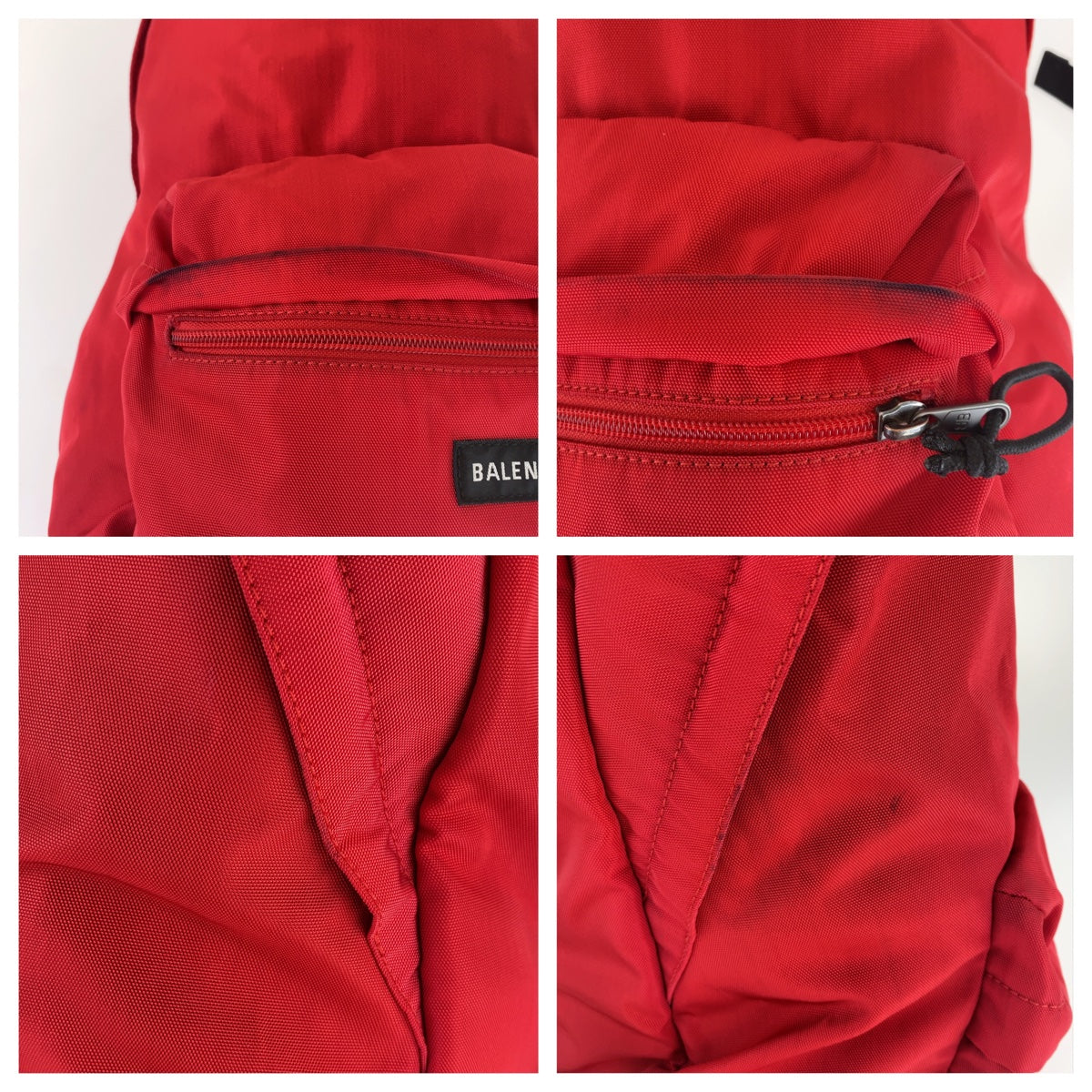 BALENCIAGA Backpack 503221 Nylon red red black black Explorer