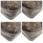 LOUIS VUITTON Shoulder Bag M51146 PVC Brown Gold Metal Monogram LoopingMM