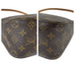 LOUIS VUITTON Shoulder Bag M51146 PVC Brown Gold Metal Monogram LoopingMM