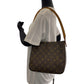LOUIS VUITTON Shoulder Bag M51146 PVC Brown Gold Metal Monogram LoopingMM