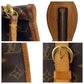 LOUIS VUITTON Tote Bag M40007 PVC Brown Gold Metal Monogram Popan cool o