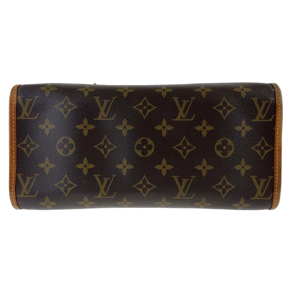 LOUIS VUITTON Tote Bag M40007 PVC Brown Gold Metal Monogram Popan cool o