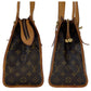 LOUIS VUITTON Tote Bag M40007 PVC Brown Gold Metal Monogram Popan cool o