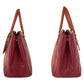 PRADA Handbag leather Orange Red Bicolor Gold Metal Safiano Triangle With logo