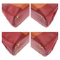 PRADA Handbag leather Orange Red Bicolor Gold Metal Safiano Triangle With logo