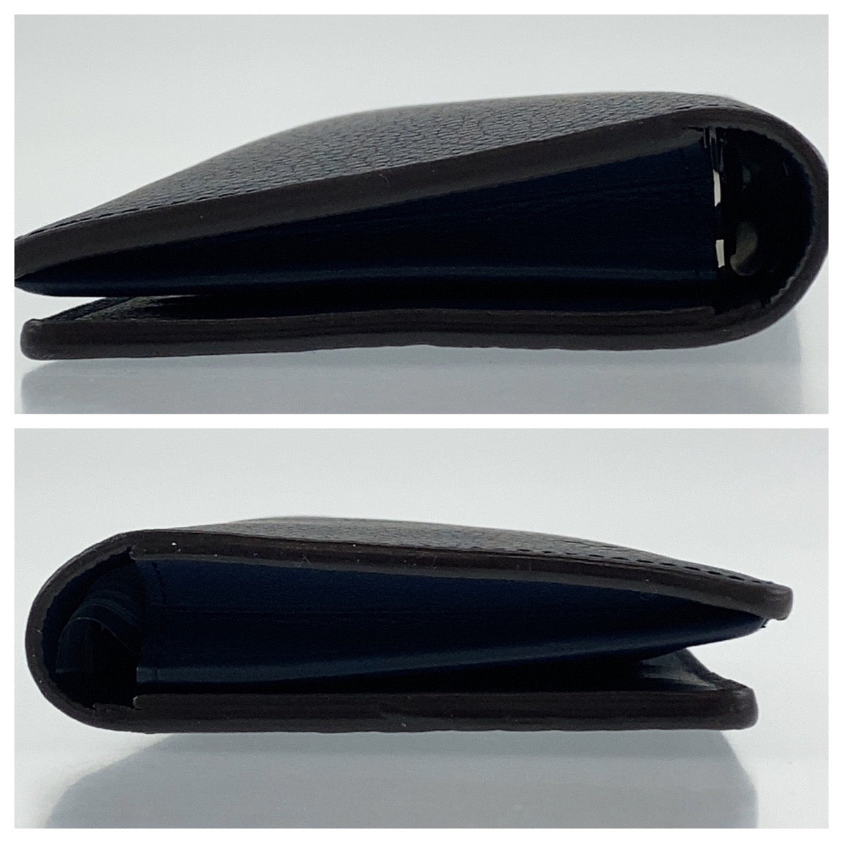 LOUIS VUITTON Long Wallet Purse M58818 leather Navy Taurillon Clemence Leather Portefeuille Braza