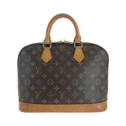 LOUIS VUITTON Handbag M51130 PVC Brown Gold Metal Monogram Alma