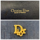Dior Shoulder Bag canvas Navy Gold Metal Trotter