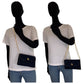 Dior Shoulder Bag canvas Navy Gold Metal Trotter