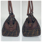 FENDI Shoulder Bag canvas Brown Zucca Pattern Etnico