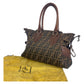 FENDI Shoulder Bag canvas Brown Zucca Pattern Etnico