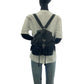 PRADA Backpack Nylon Black SilverMetal Test Triangle With logo