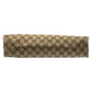 GUCCI Tote Bag 02 003 53 GG Supreme Canvas Brown Gold Metal Old Gucci Shelly Line