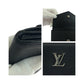 LOUIS VUITTON Tri-fold wallet M63921 leather black Portefeuille Rock Mini