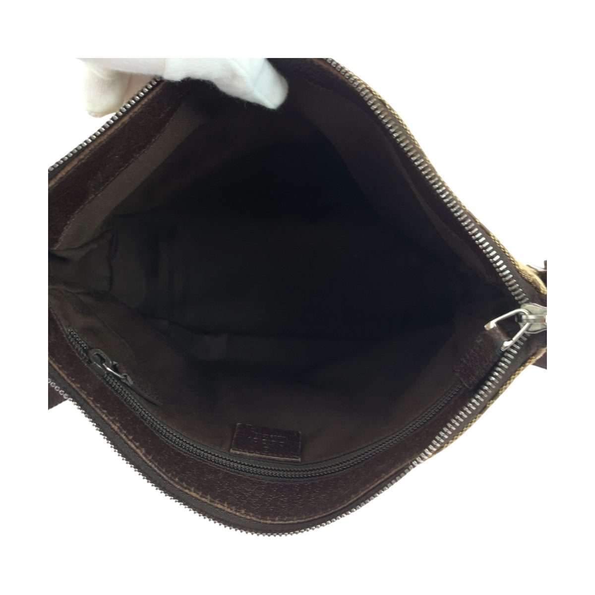 GUCCI Shoulder Bag 114273 GG canvas Beige Brown SilverMetal