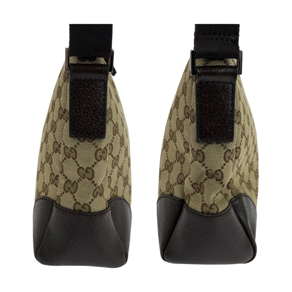 GUCCI Shoulder Bag 114273 GG canvas Beige Brown SilverMetal