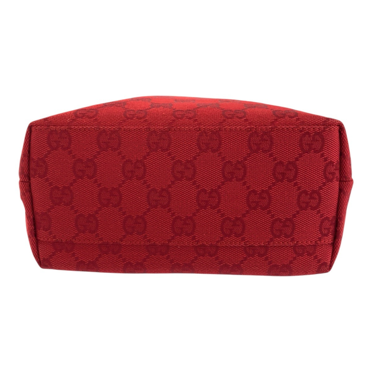 GUCCI Tote Bag 002 1079 GG canvas Red Silver Metal