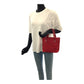 GUCCI Tote Bag 002 1079 GG canvas Red Silver Metal