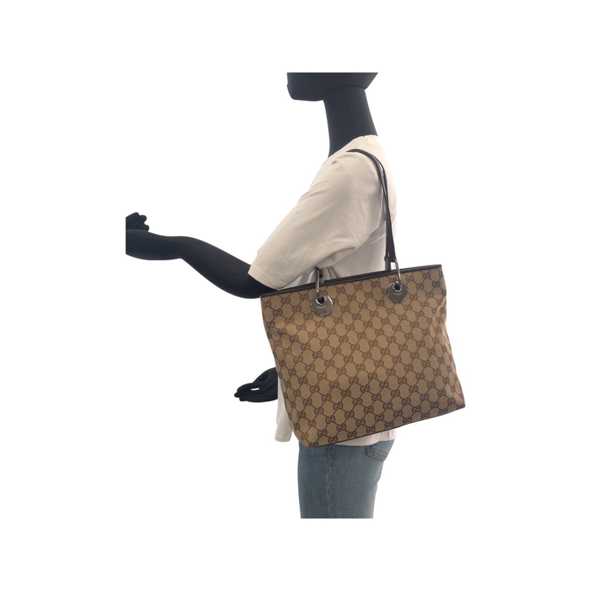 GUCCI Tote Bag 139552 GG canvas beige