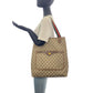 GUCCI Tote Bag 378 02 003 GG Supreme Canvas Beige Multicolor Gold Metal Old Gucci Shelly Line