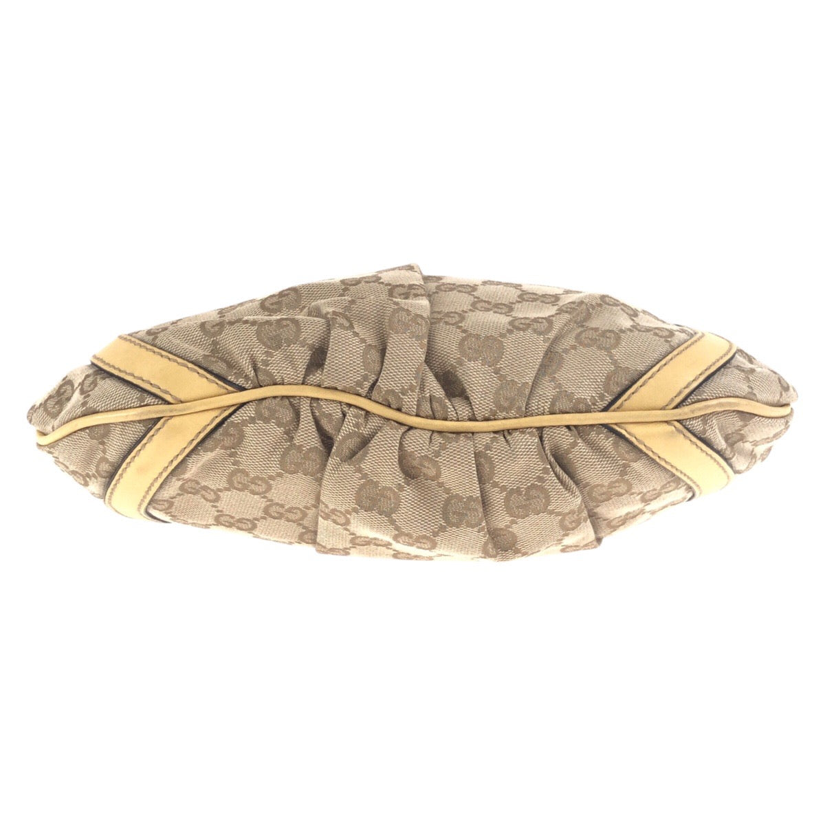 GUCCI Shoulder Bag 203257 GG canvas Beige Gold Metal