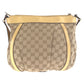 GUCCI Shoulder Bag 203257 GG canvas Beige Gold Metal