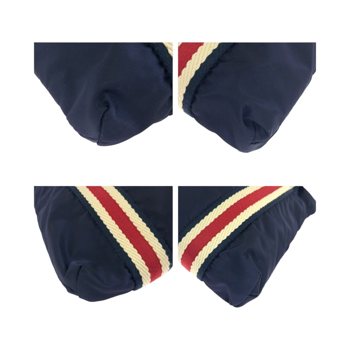 GUCCI Shoulder Bag 189662 Nylon Navy Crest