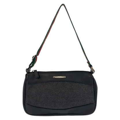 GUCCI Handbag 92821 canvas black Sherry line