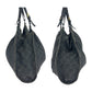 GUCCI Handbag 76554 GG canvas Grey Black Gold Metal