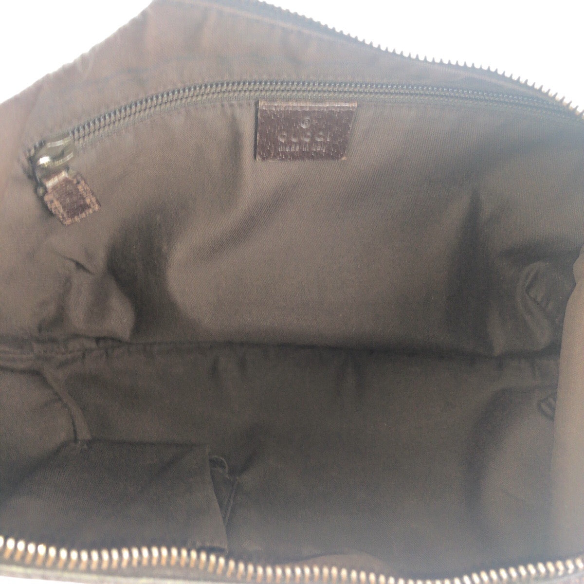 GUCCI Shoulder Bag 181092 GG canvas Beige Brown SilverMetal Sherry line