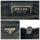 PRADA Shoulder Bag Nylon Black SilverMetal Test Triangle With logo