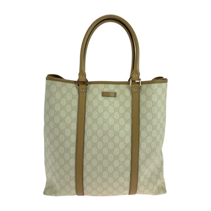 GUCCI Business bag 223668 GG Supreme Canvas Beige Brown Gold Metal