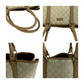GUCCI Business bag 223668 GG Supreme Canvas Beige Brown Gold Metal
