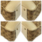 GUCCI Tote Bag 177052 GG canvas Beige Ivory Gold Metal Prince Shelley Line