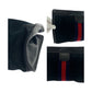 GUCCI Clutch bag Suede Navy Red Blue Old Gucci Shelly Line