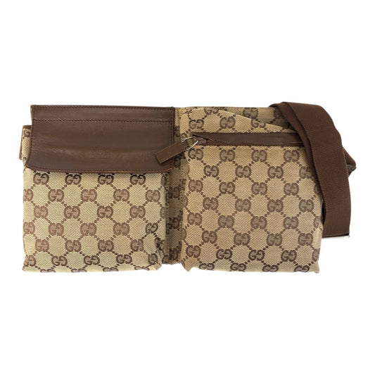 GUCCI Sling bag 28566 GG canvas Beige brown