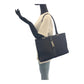 GUCCI Tote Bag 002 1074 GG canvas Black SilverMetal Jackie