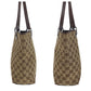 GUCCI Tote Bag 31244 GG canvas Beige Brown SilverMetal