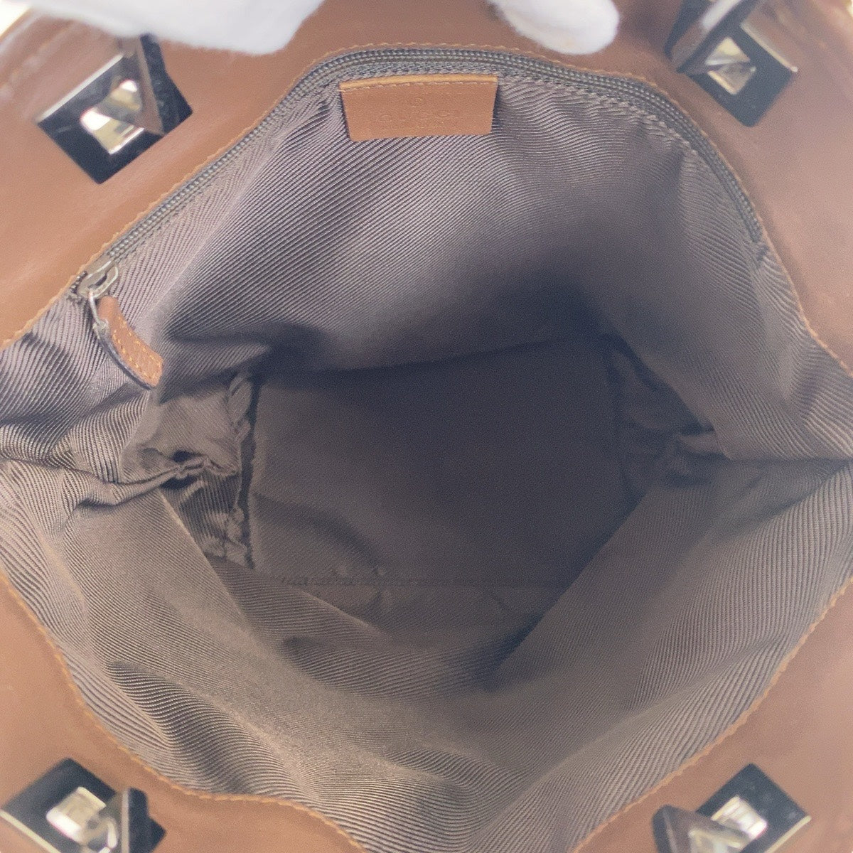 GUCCI Tote Bag 31244 GG canvas Beige Brown SilverMetal
