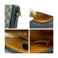 GUCCI Shoulder Bag 001 067 1282 0 GG Supreme Canvas Gray Navy Gold Metal